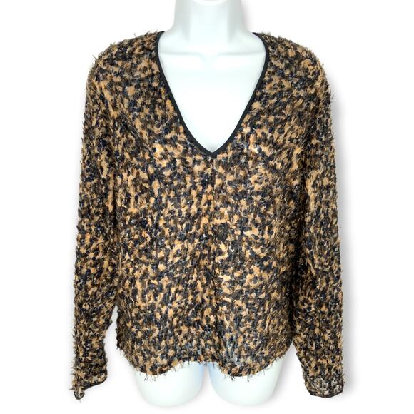 MaxMaraSz 10Vagare Designer Silk Animal Print Top Made in ItalyNWT $645